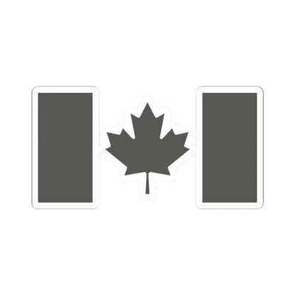 Fin Flash of Canada  Low Visibility (Canada) STICKER Vinyl Kiss-Cut Decal 2 Inch White - The Sticker Space