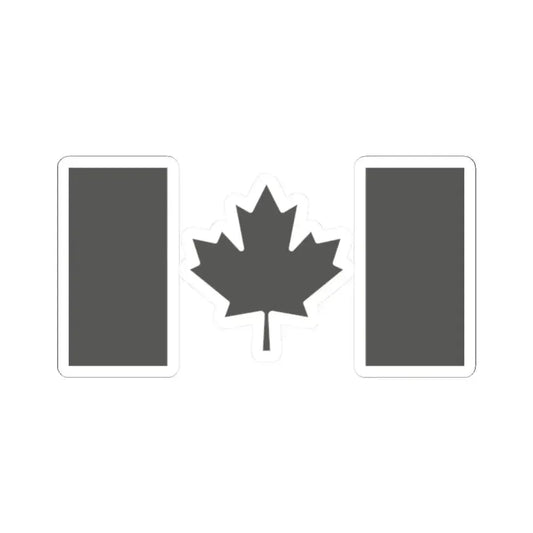 Fin Flash of Canada  Low Visibility (Canada) STICKER Vinyl Kiss-Cut Decal 2 Inch White - The Sticker Space