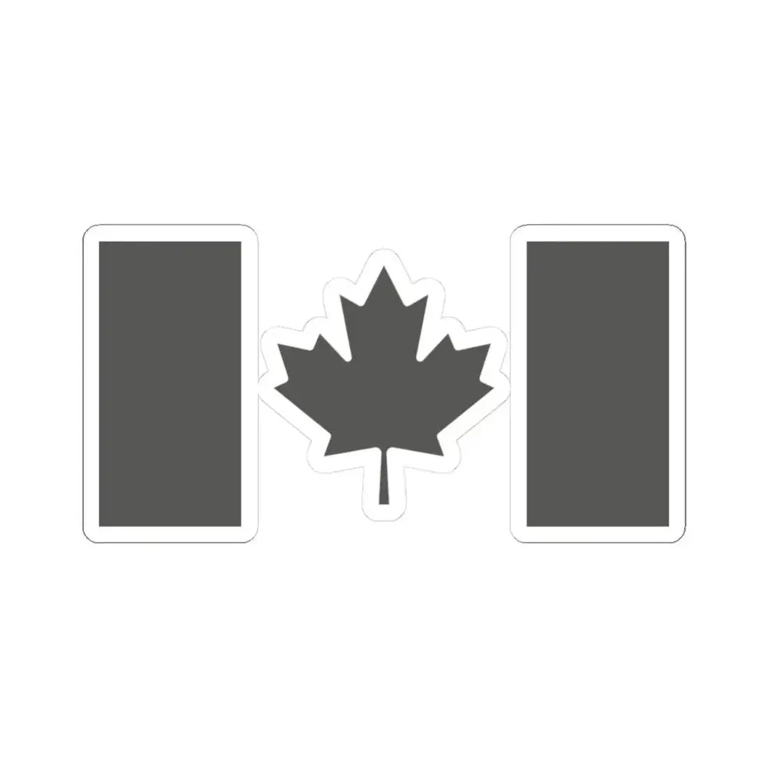 Fin Flash of Canada  Low Visibility (Canada) STICKER Vinyl Kiss-Cut Decal 3 Inch White - The Sticker Space