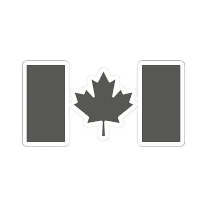 Fin Flash of Canada  Low Visibility (Canada) STICKER Vinyl Kiss-Cut Decal 3 Inch White - The Sticker Space