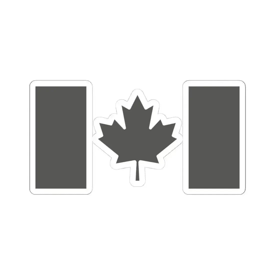 Fin Flash of Canada  Low Visibility (Canada) STICKER Vinyl Kiss-Cut Decal 4 Inch White - The Sticker Space