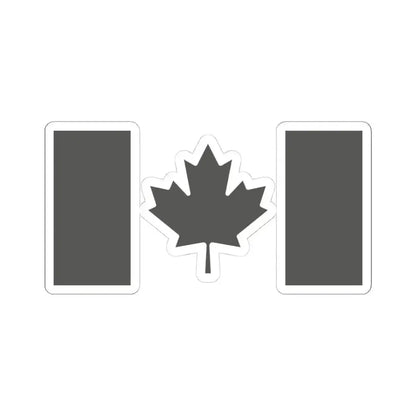 Fin Flash of Canada  Low Visibility (Canada) STICKER Vinyl Kiss-Cut Decal 4 Inch White - The Sticker Space
