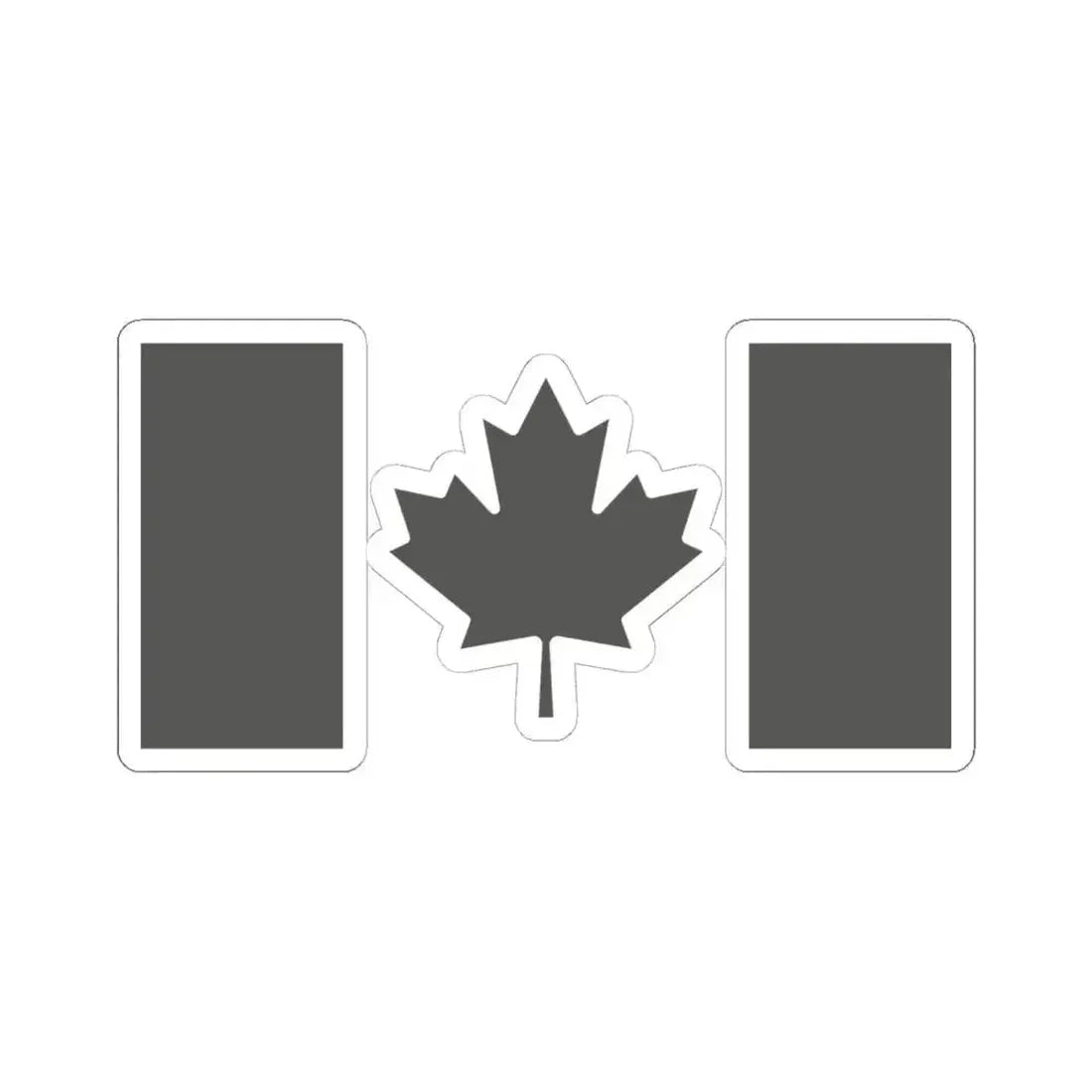 Fin Flash of Canada  Low Visibility (Canada) STICKER Vinyl Kiss-Cut Decal 6 Inch White - The Sticker Space