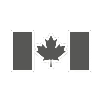 Fin Flash of Canada  Low Visibility (Canada) STICKER Vinyl Kiss-Cut Decal 6 Inch White - The Sticker Space