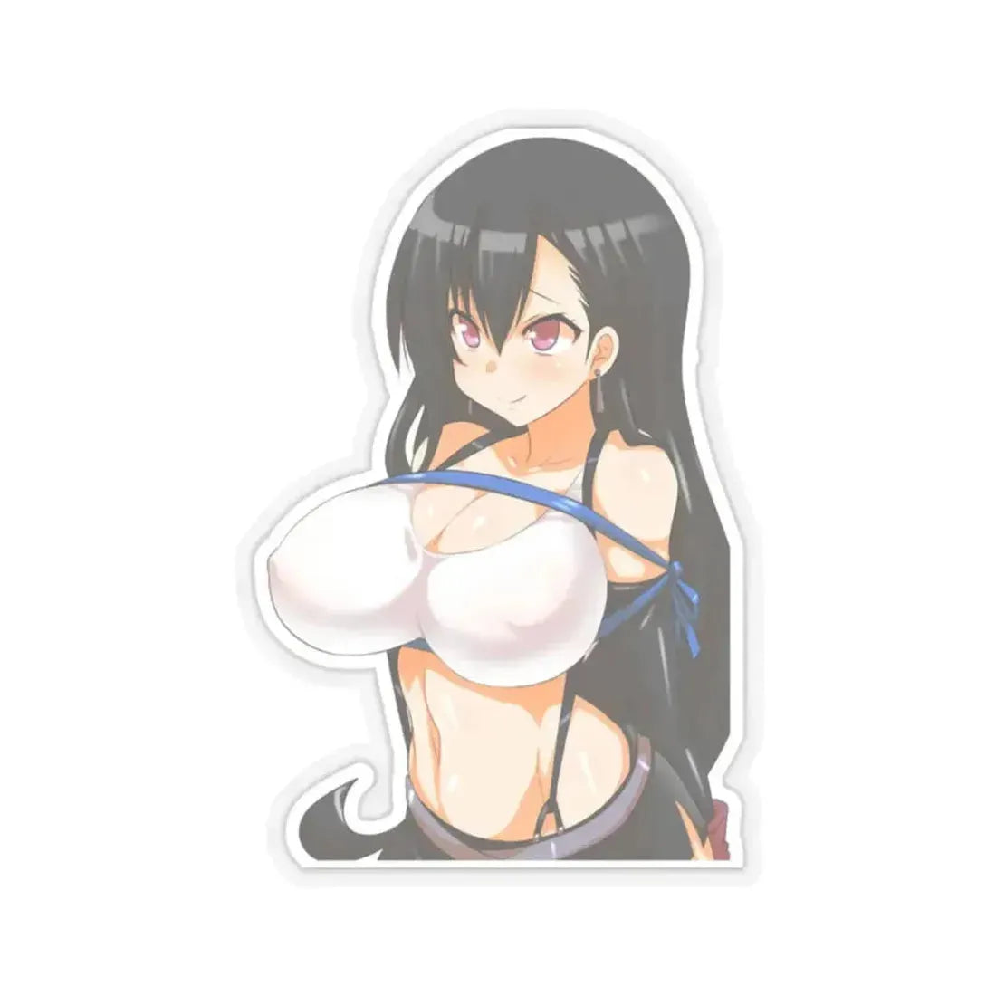 Final Fantasy VII Tifa Lockhart 1 (Anime/Ecchi) STICKER Vinyl Kiss-Cut Decal 2 Inch Transparent - The Sticker Space