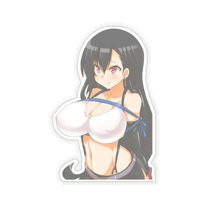 Final Fantasy VII Tifa Lockhart 1 (Anime/Ecchi) STICKER Vinyl Kiss-Cut Decal 6 Inch Transparent - The Sticker Space