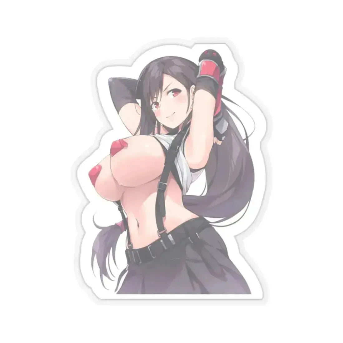 Final Fantasy VII Tifa Lockhart 10 (Anime/Ecchi) STICKER Vinyl Kiss-Cut Decal 2 Inch Transparent - The Sticker Space