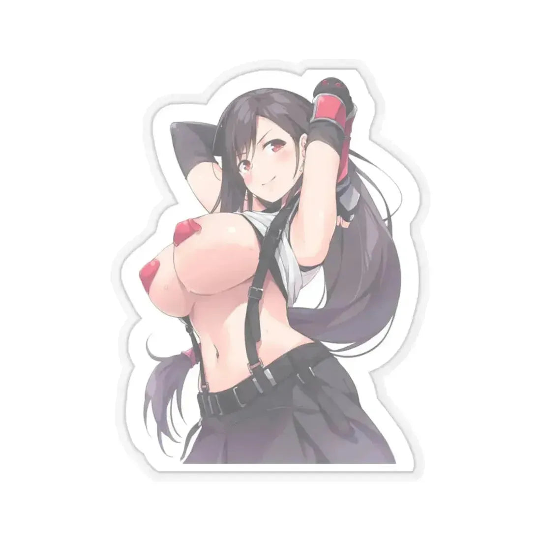 Final Fantasy VII Tifa Lockhart 10 (Anime/Ecchi) STICKER Vinyl Kiss-Cut Decal 4 Inch Transparent - The Sticker Space