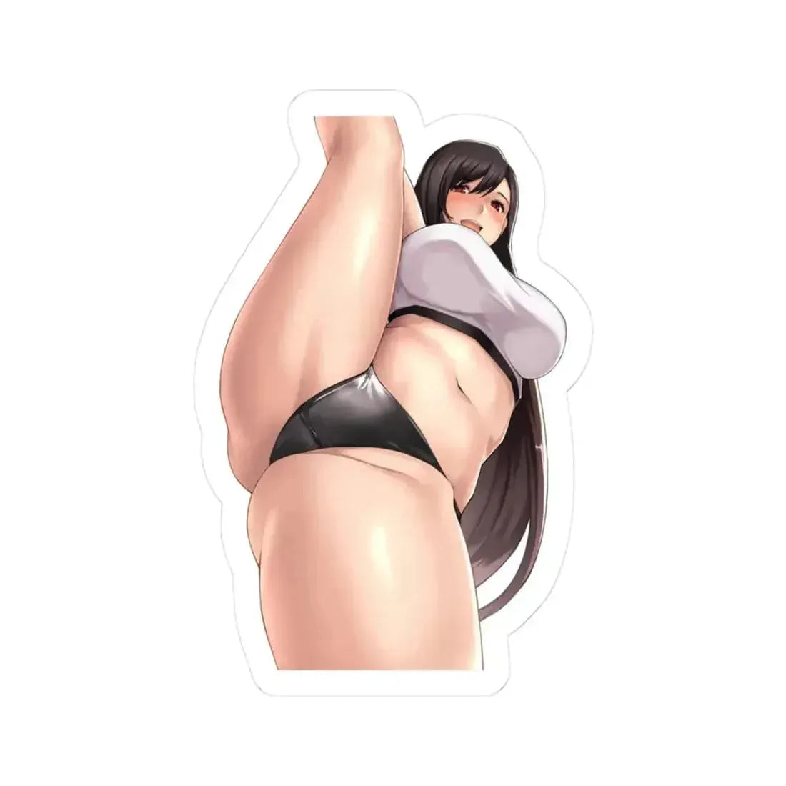 Final Fantasy VII Tifa Lockhart 11 (Anime/Ecchi) STICKER Vinyl Kiss-Cut Decal 3 Inch White - The Sticker Space