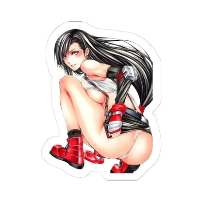 Final Fantasy VII Tifa Lockhart 5 (Anime/Ecchi) STICKER Vinyl Kiss-Cut Decal 6 Inch White - The Sticker Space