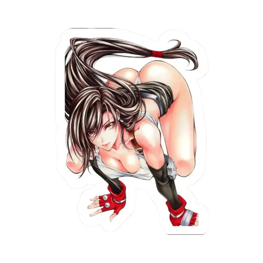 Final Fantasy VII Tifa Lockhart 7 (Anime/Ecchi) STICKER Vinyl Kiss-Cut Decal 2 Inch White - The Sticker Space