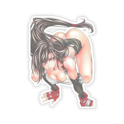 Final Fantasy VII Tifa Lockhart 7 (Anime/Ecchi) STICKER Vinyl Kiss-Cut Decal 3 Inch Transparent - The Sticker Space