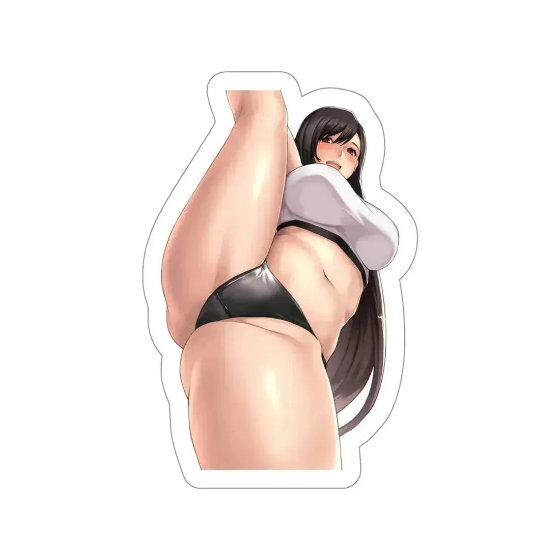 Final Fantasy VII - Tifa Lockhart v11 (Anime/Ecchi/Waifu) STICKER Vinyl Die-Cut Decal 4 Inch - The Sticker Space