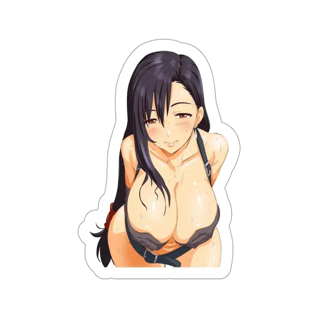 Final Fantasy VII - Tifa Lockhart v3 (Anime/Ecchi/Waifu) STICKER Vinyl Die-Cut Decal 4 Inch - The Sticker Space