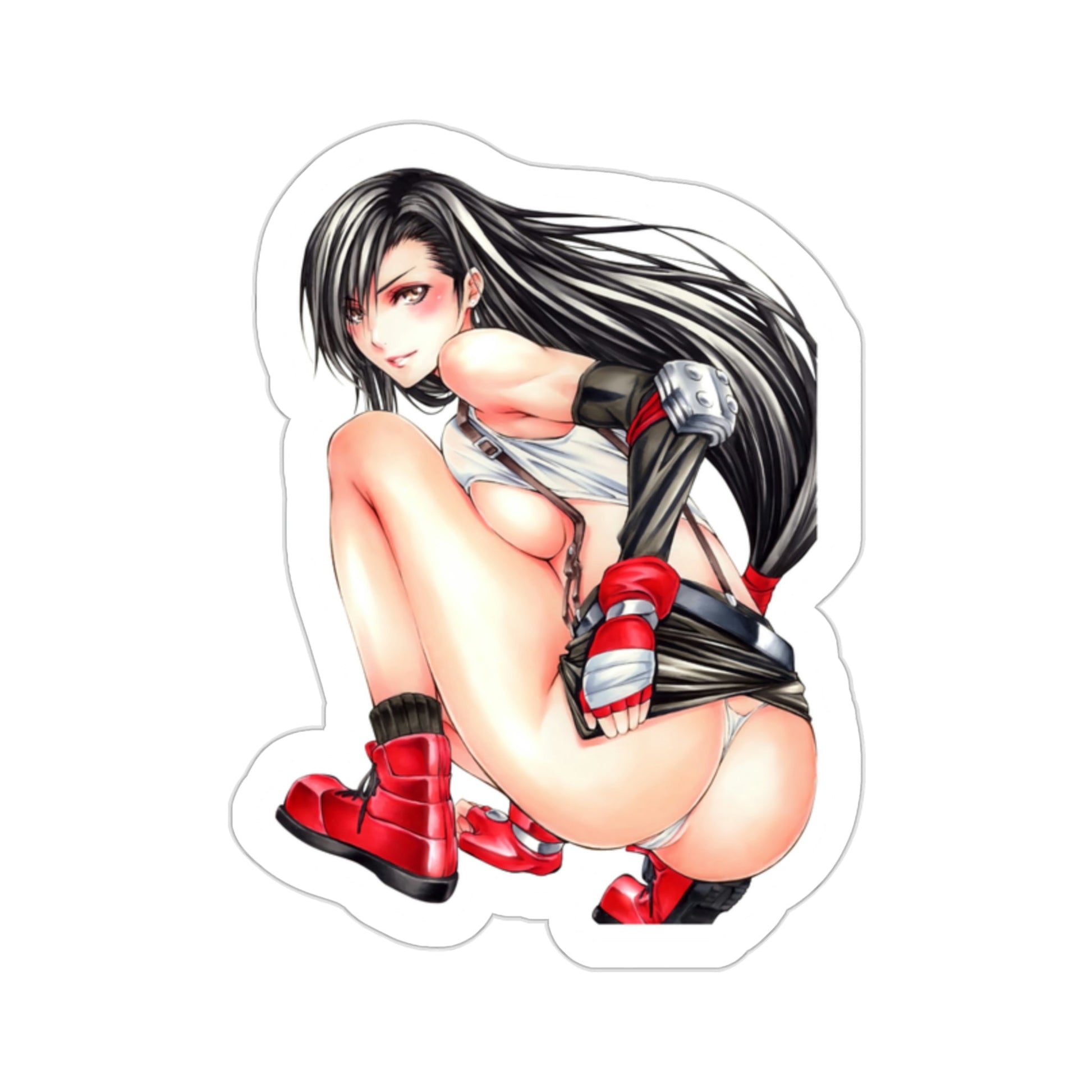 Final Fantasy VII - Tifa Lockhart v5 (Anime/Ecchi/Waifu) STICKER Vinyl Die-Cut Decal-2 Inch-The Sticker Space