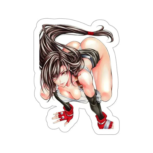 Final Fantasy VII - Tifa Lockhart v7 (Anime/Ecchi/Waifu) STICKER Vinyl Die-Cut Decal 6 Inch - The Sticker Space