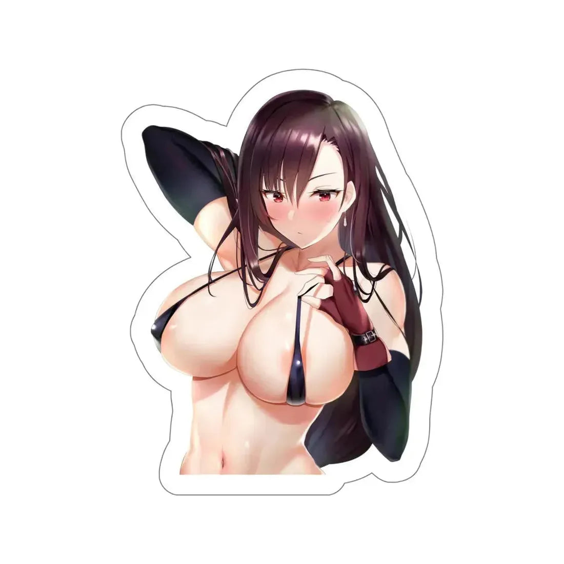 Final Fantasy VII - Tifa Lockhart v8 (Anime/Ecchi/Waifu) STICKER Vinyl Die-Cut Decal 6 Inch - The Sticker Space