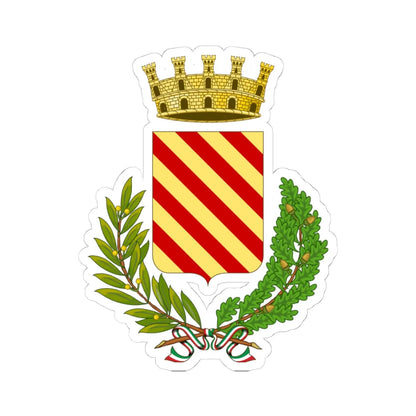 Finale Ligure-Stemma (Italy) (Coat of Arms) STICKER Vinyl Kiss-Cut Decal 4 Inch White - The Sticker Space