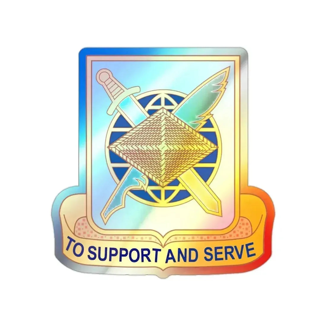 Finance Corps (U.S. Army) Holographic STICKER Die-Cut Vinyl Decal - The Sticker Space