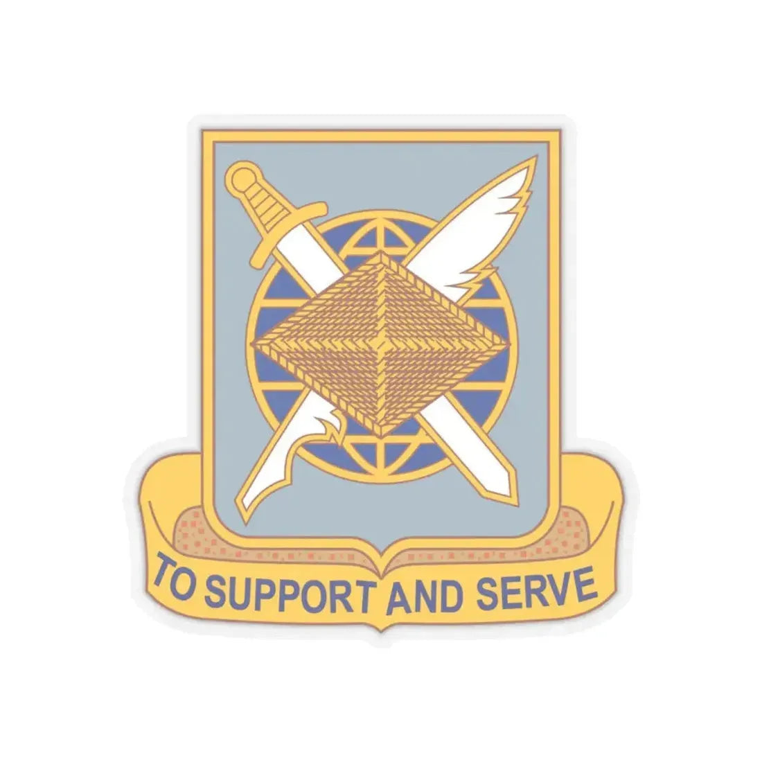 Finance Corps (U.S. Army) STICKER Vinyl Kiss-Cut Decal 4 Inch Transparent - The Sticker Space