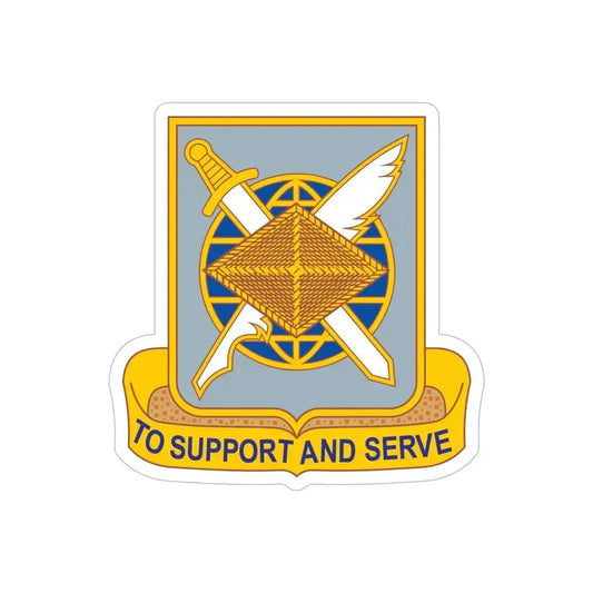 Finance Corps (U.S. Army) Transparent STICKER Die-Cut Vinyl Decal 6 Inch - The Sticker Space