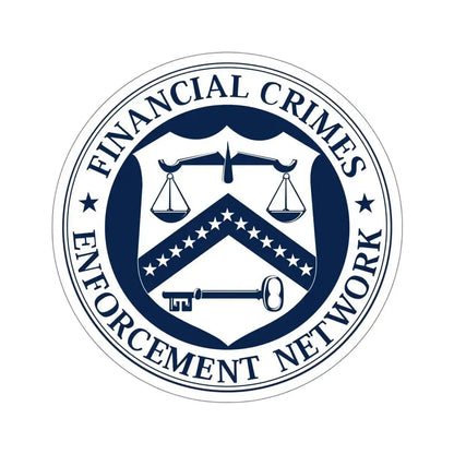 Financial Crimes Enforcement Network STICKER Vinyl Die-Cut Decal - The Sticker Space