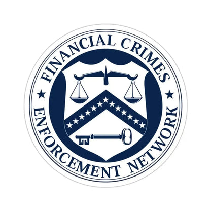 Financial Crimes Enforcement Network STICKER Vinyl Die-Cut Decal - The Sticker Space