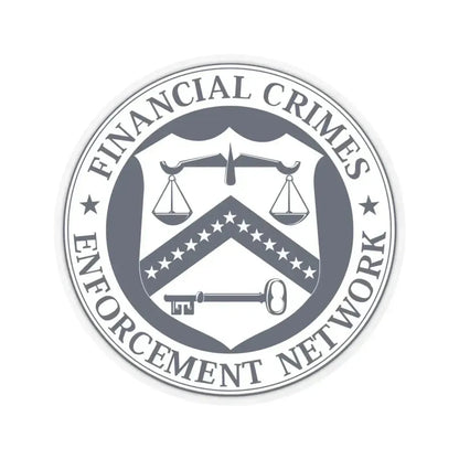 Financial Crimes Enforcement Network - STICKER Vinyl Kiss-Cut Decal 6 Inch Transparent - The Sticker Space