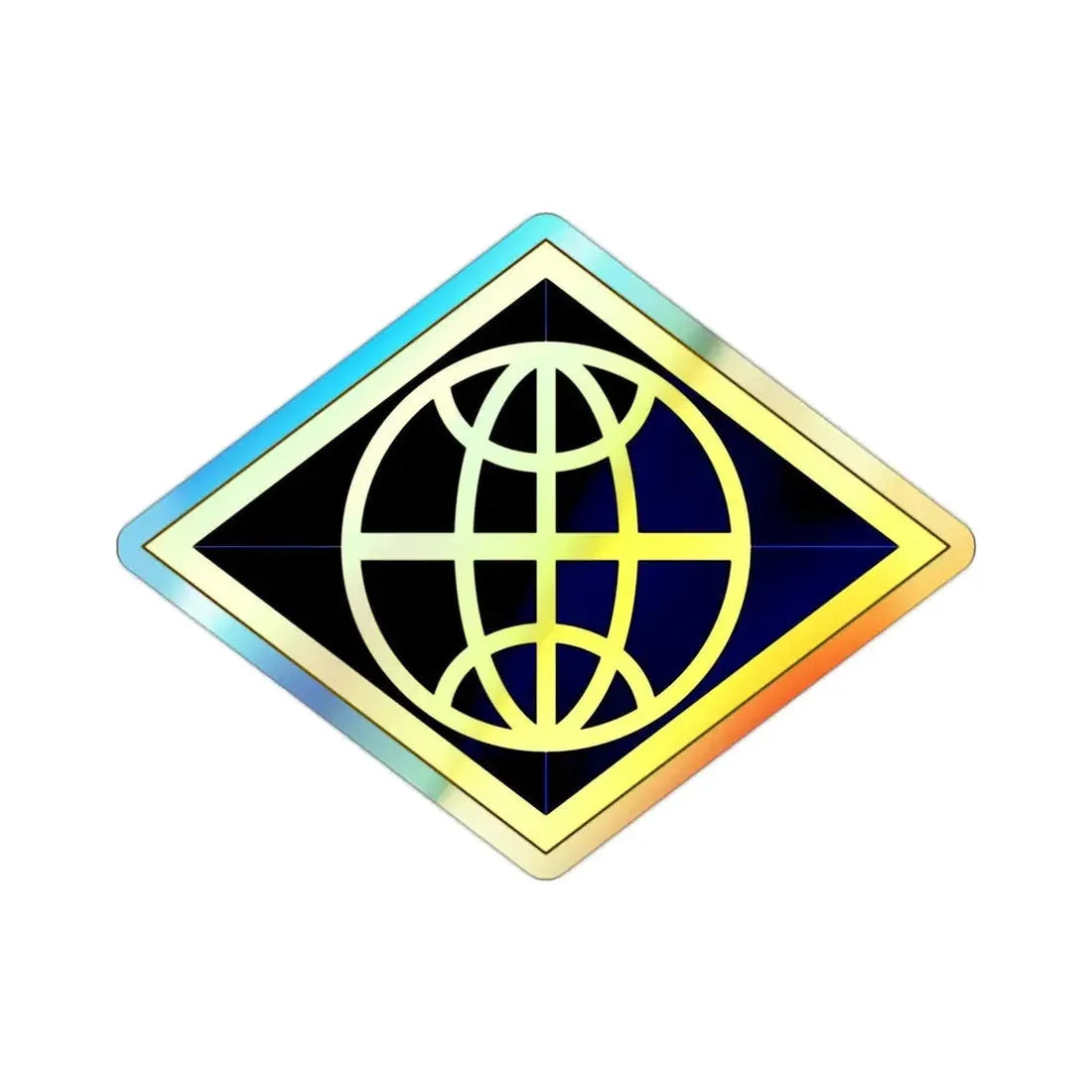 Financial Management Command (U.S. Army) Holographic STICKER Die-Cut Vinyl Decal 2 Inch Holographic - The Sticker Space