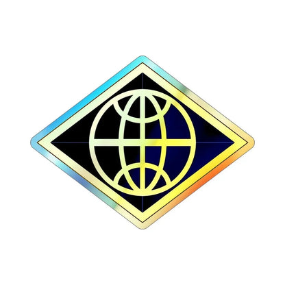 Financial Management Command (U.S. Army) Holographic STICKER Die-Cut Vinyl Decal 6 Inch Holographic - The Sticker Space