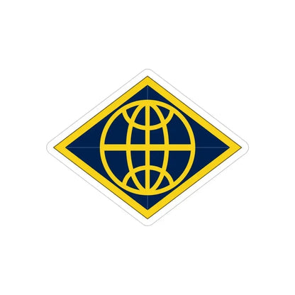 Financial Management Command (U.S. Army) REVERSE PRINT Transparent Die-Cut STICKER - The Sticker Space