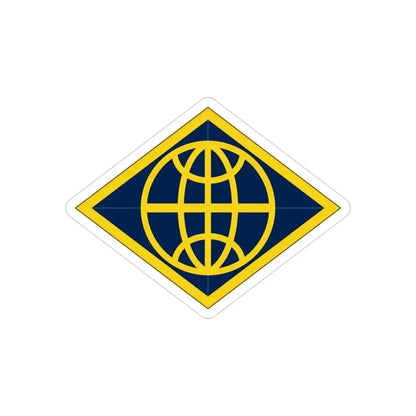 Financial Management Command (U.S. Army) REVERSE PRINT Transparent Die-Cut STICKER - The Sticker Space