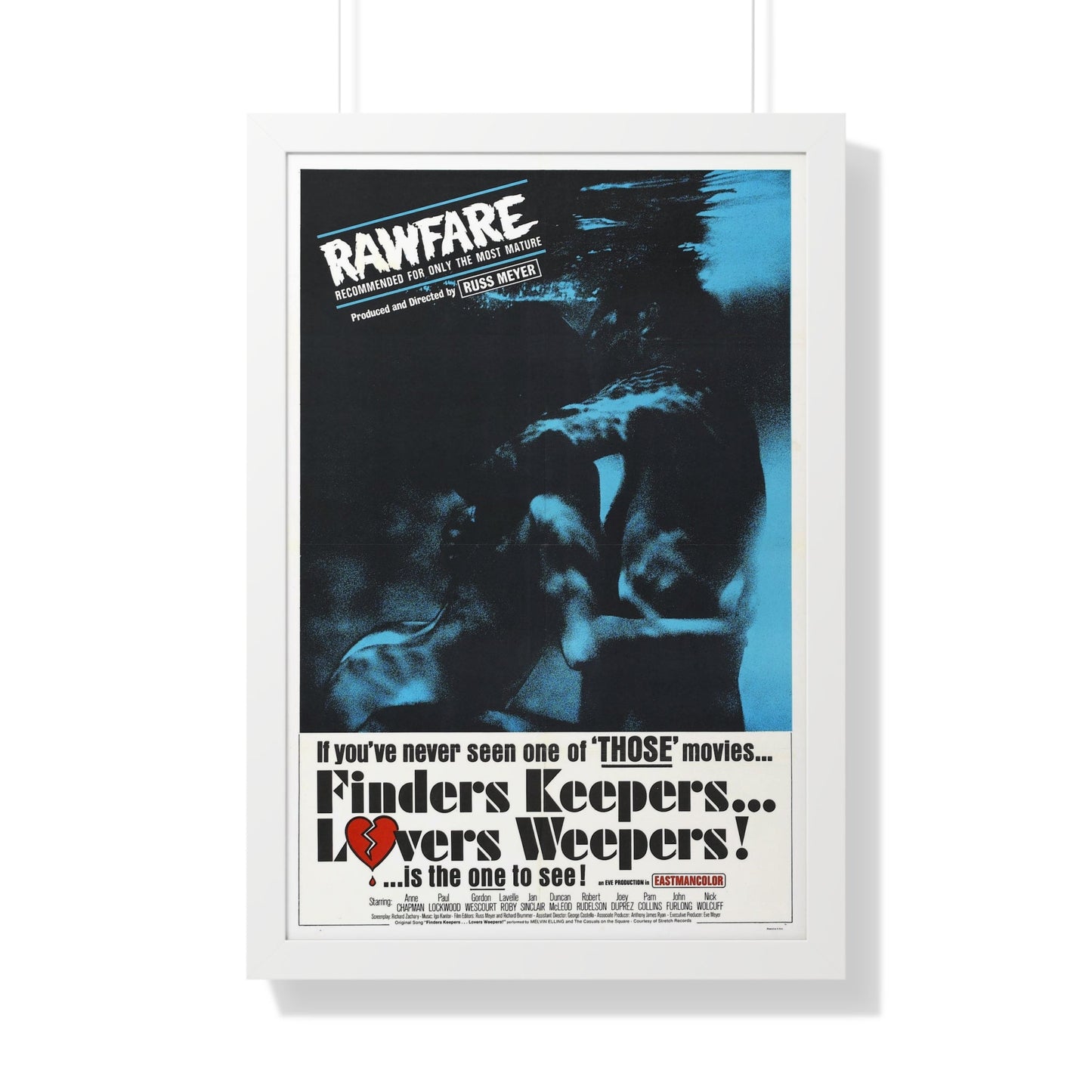 FINDERS KEEPERS, LOVERS WEEPERS 1968 - Framed Movie Poster-20" x 30"-The Sticker Space