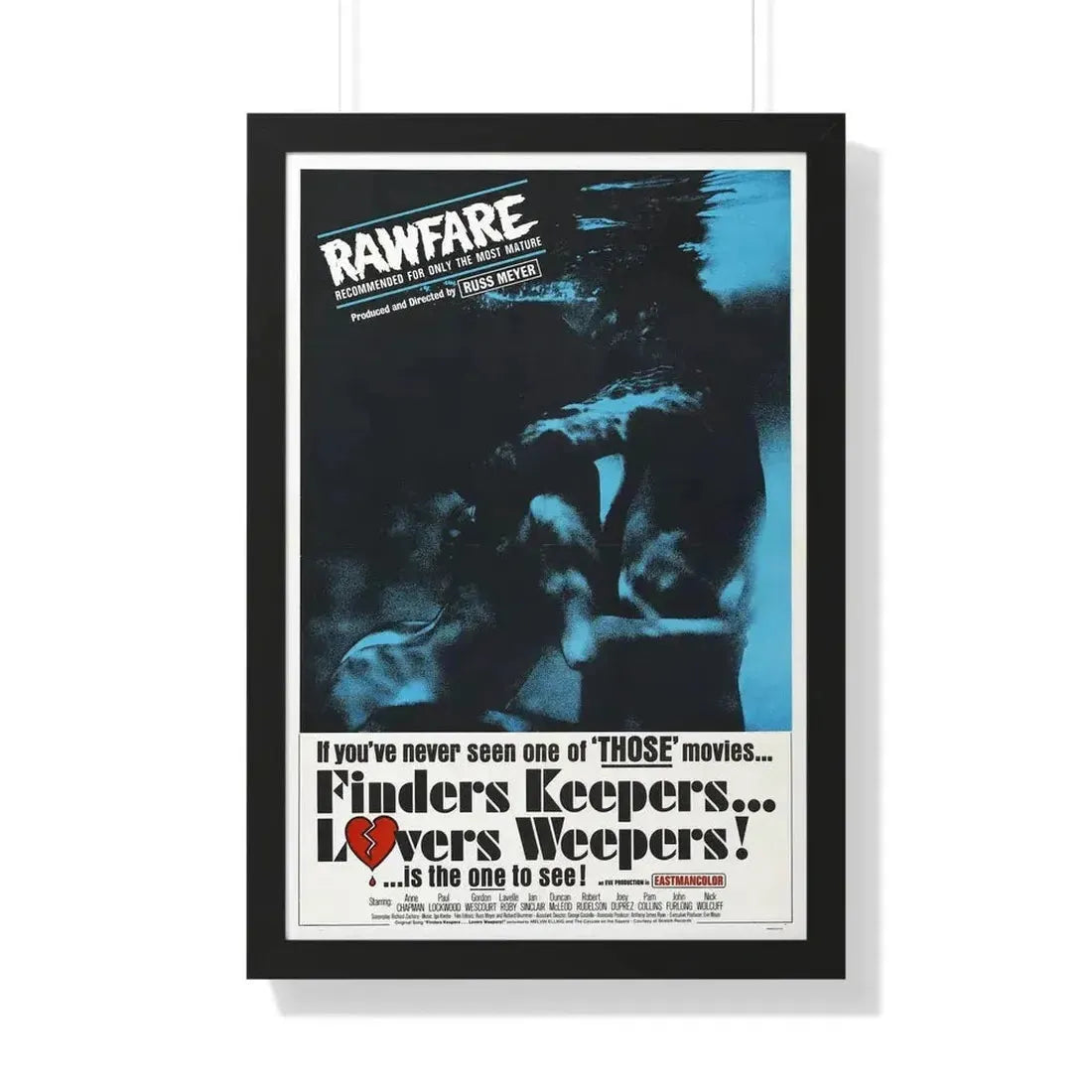 FINDERS KEEPERS, LOVERS WEEPERS 1968 - Framed Movie Poster - The Sticker Space