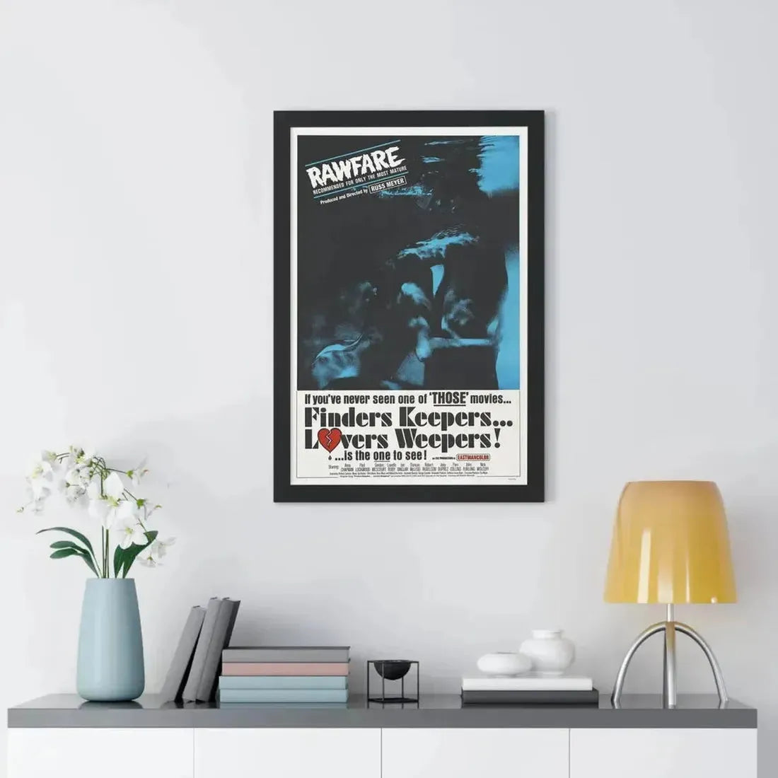 FINDERS KEEPERS, LOVERS WEEPERS 1968 - Framed Movie Poster - The Sticker Space