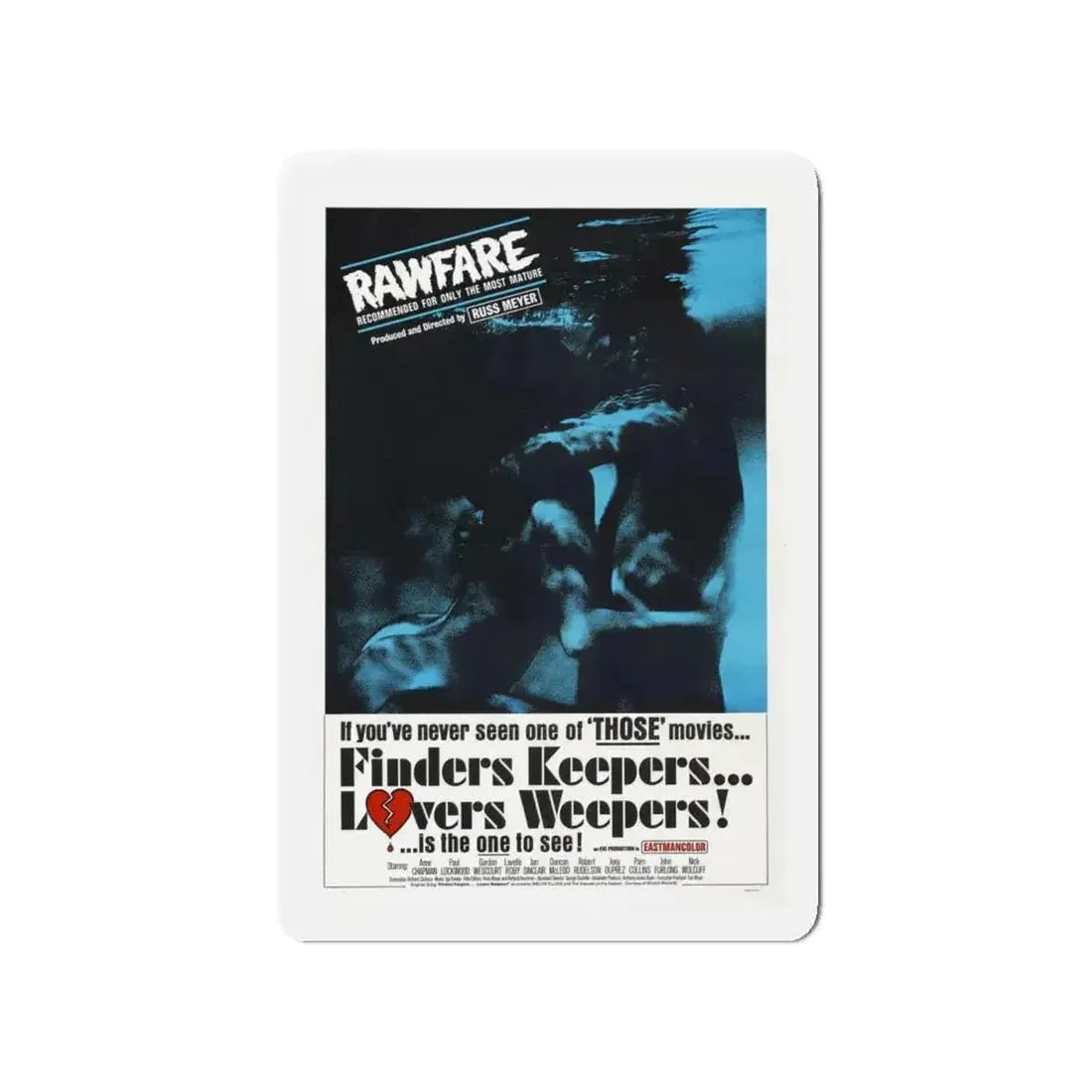 FINDERS KEEPERS, LOVERS WEEPERS 1968 Movie Poster - Refrigerator Magnet - The Sticker Space