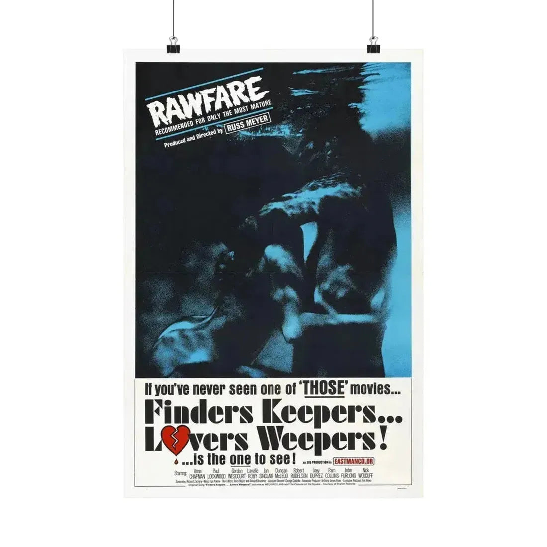 FINDERS KEEPERS, LOVERS WEEPERS 1968 - Paper Movie Poster 16″ x 24″ Matte - The Sticker Space