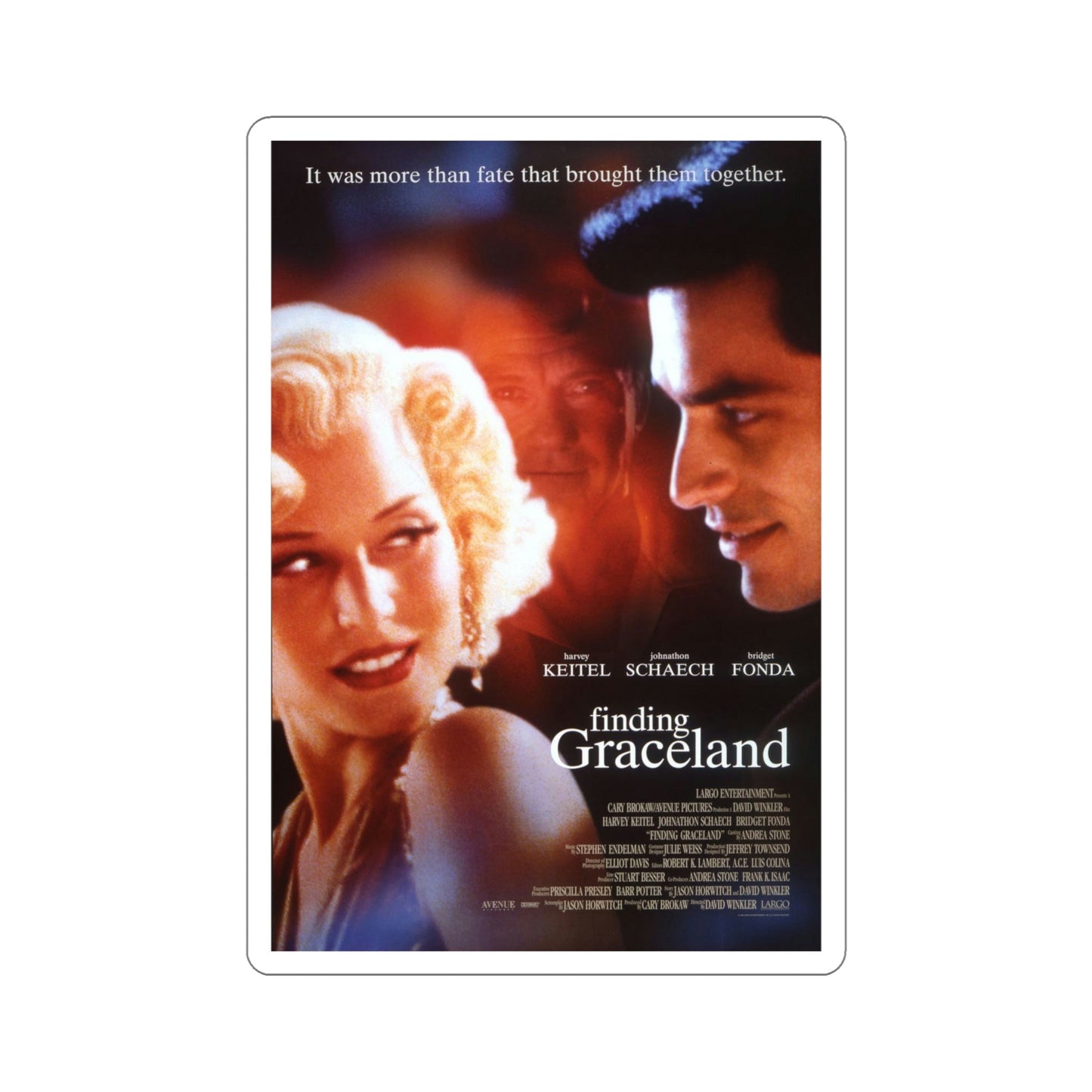 Finding Graceland 1998 Movie Poster STICKER Vinyl Die-Cut Decal-6 Inch-The Sticker Space