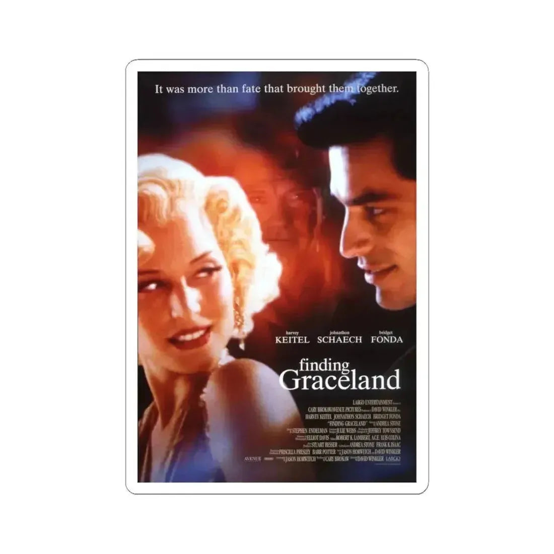 Finding Graceland 1998 Movie Poster - STICKER Vinyl Kiss-Cut Decal 6 Inch White - The Sticker Space