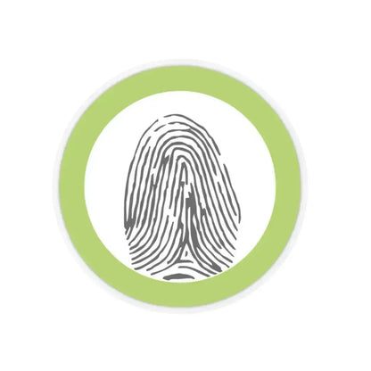 Fingerprinting (Boy Scout Merit Badge) STICKER Vinyl Kiss-Cut Decal 2 Inch Transparent - The Sticker Space