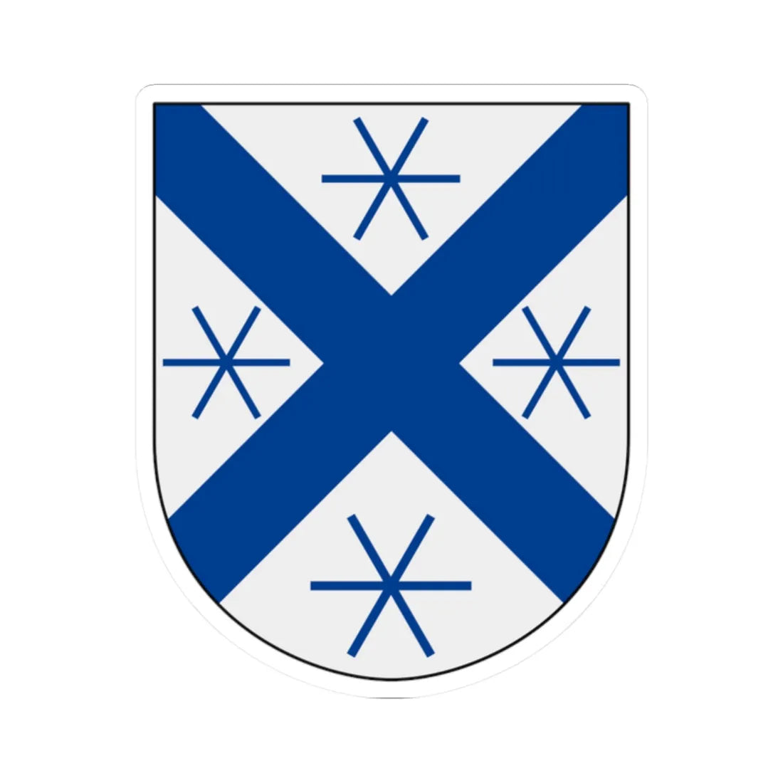 Finnskoga-Dalby vapen (Sweden) (Coat of Arms) STICKER Vinyl Kiss-Cut Decal 2 Inch White - The Sticker Space