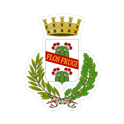 Fiorano Modenese-Stemma (Italy) (Coat of Arms) STICKER Vinyl Kiss-Cut Decal 4 Inch White - The Sticker Space