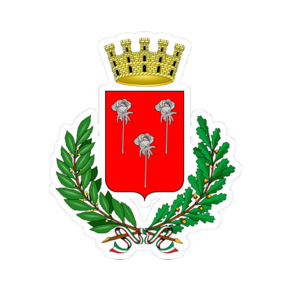 Fiorenzuola dArda-Stemma (Italy) (Coat of Arms) STICKER Vinyl Kiss-Cut Decal 3 Inch White - The Sticker Space