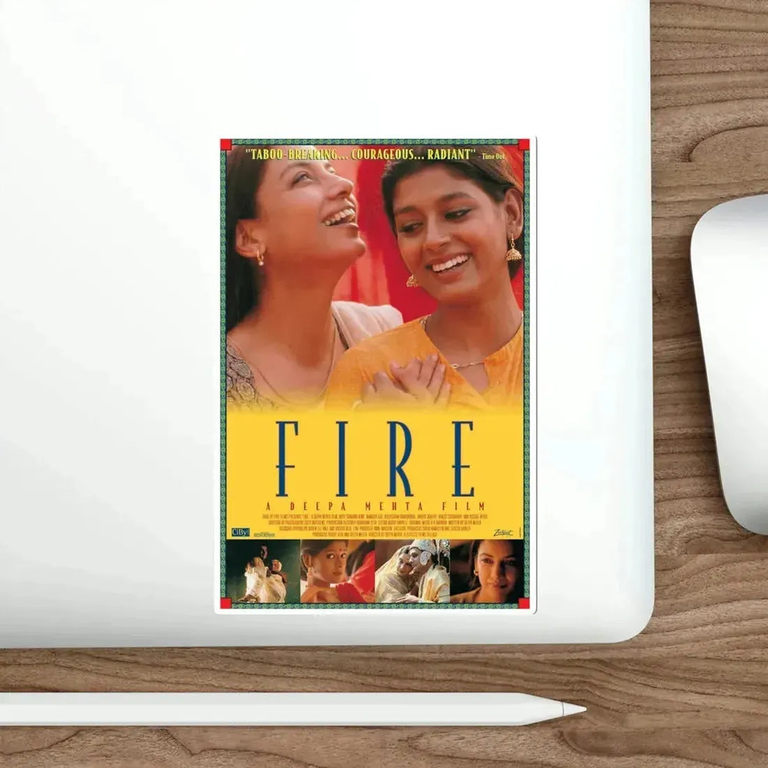 Fire 1996 Movie Poster STICKER Vinyl Die-Cut Decal - The Sticker Space