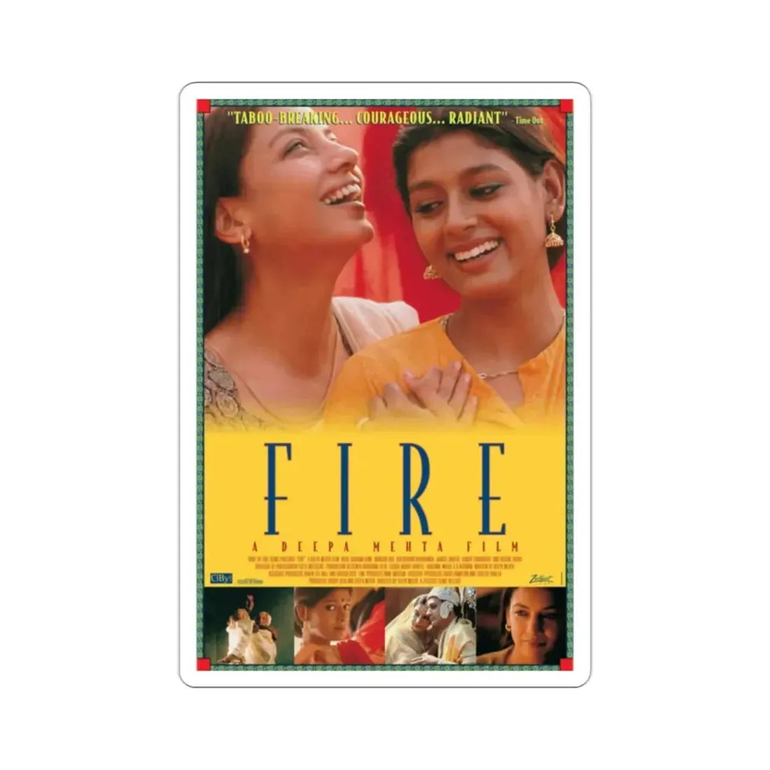 Fire 1996 Movie Poster STICKER Vinyl Die-Cut Decal - The Sticker Space