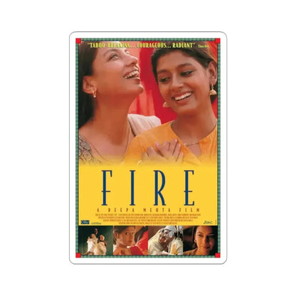 Fire 1996 Movie Poster - STICKER Vinyl Kiss-Cut Decal 4 Inch White - The Sticker Space