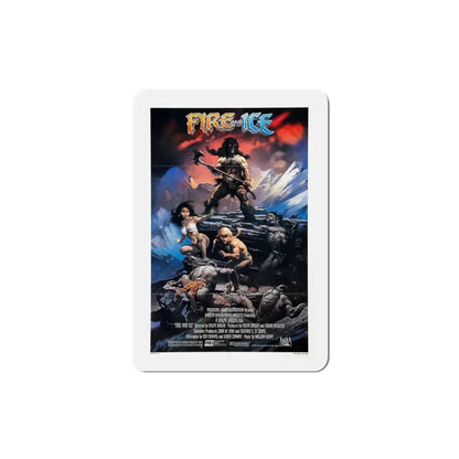 Fire and Ice 1983 Movie Poster Refrigerator Magnet - The Sticker Space