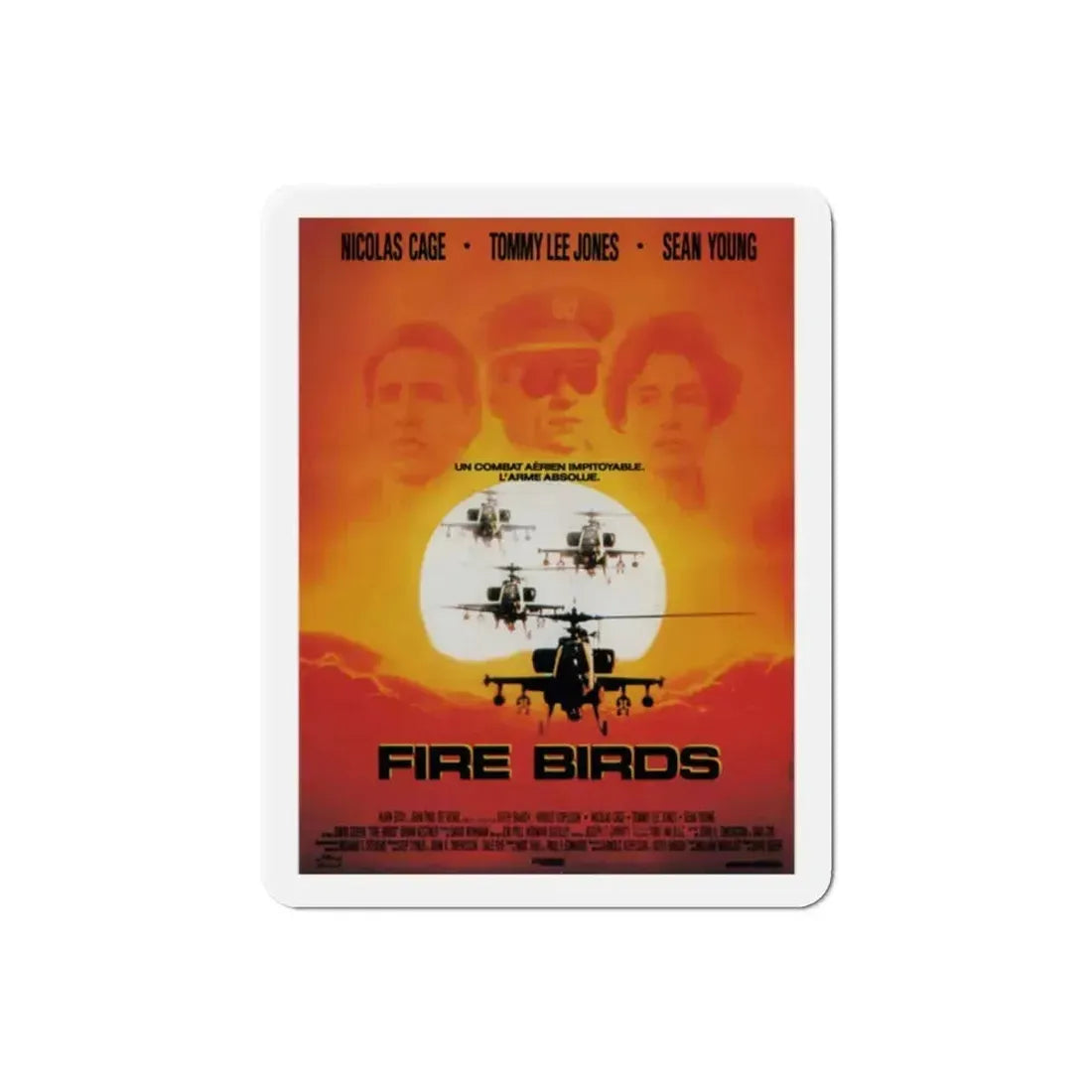 Fire Birds 1990 Movie Poster Refrigerator Magnet 2 Inch - The Sticker Space