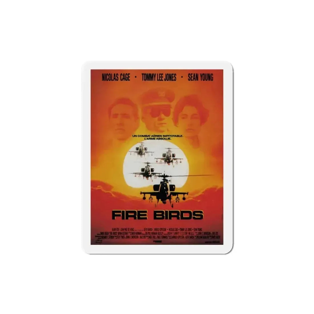 Fire Birds 1990 Movie Poster Refrigerator Magnet 4 Inch - The Sticker Space