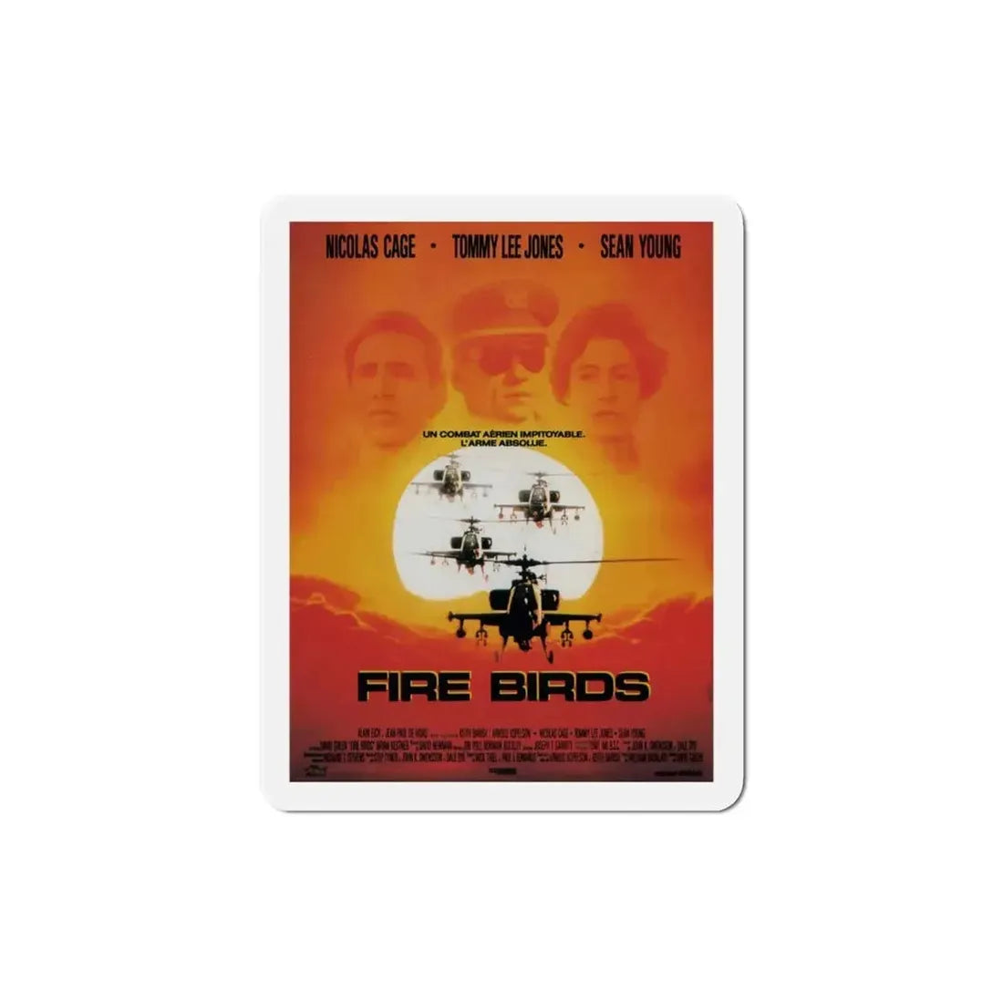 Fire Birds 1990 Movie Poster Refrigerator Magnet - The Sticker Space